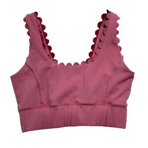 IVL Collective Scalloped Edge Sports Bra V-neck Back Size Size 6 Cute No Pads